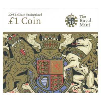 2008 BU £1 Coin - The Royal Arms - Presentation Pack